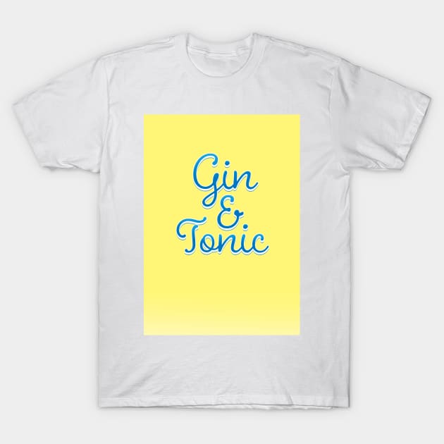 Gin and Tonic T-Shirt by nickemporium1